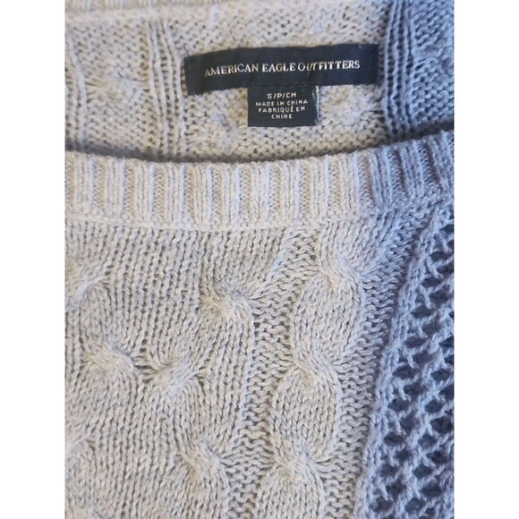 American Eagle Outfitters Womens Size Small Crochet Knit Sweater - Picture 3 of 6